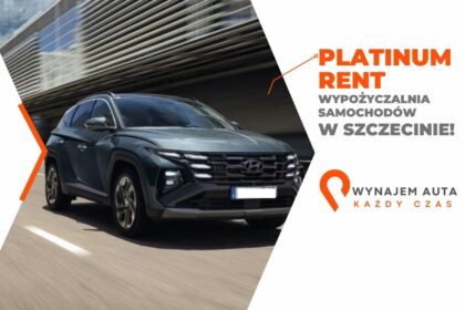 czarne-wynajem-samochodow-jpg Na zdjęciu widać nowoczesny SUV, który jest reklamą firmy oferującej wynajem samochodów w Szczecinie.